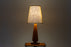 Danish Mid Century Solid Teak Table Lamp - (D1679)