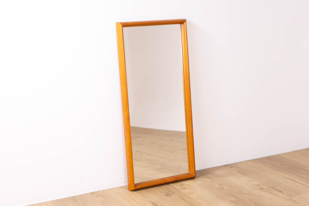 Mid-Century Modern Teak Wall Mirror - (D1614)