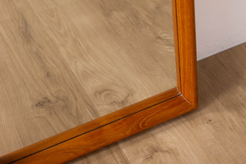 Mid-Century Modern Teak Wall Mirror - (D1614)