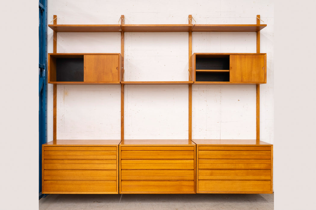 Danish Mid-Century Teak Wall System by Poul Cadovius - (327-124)