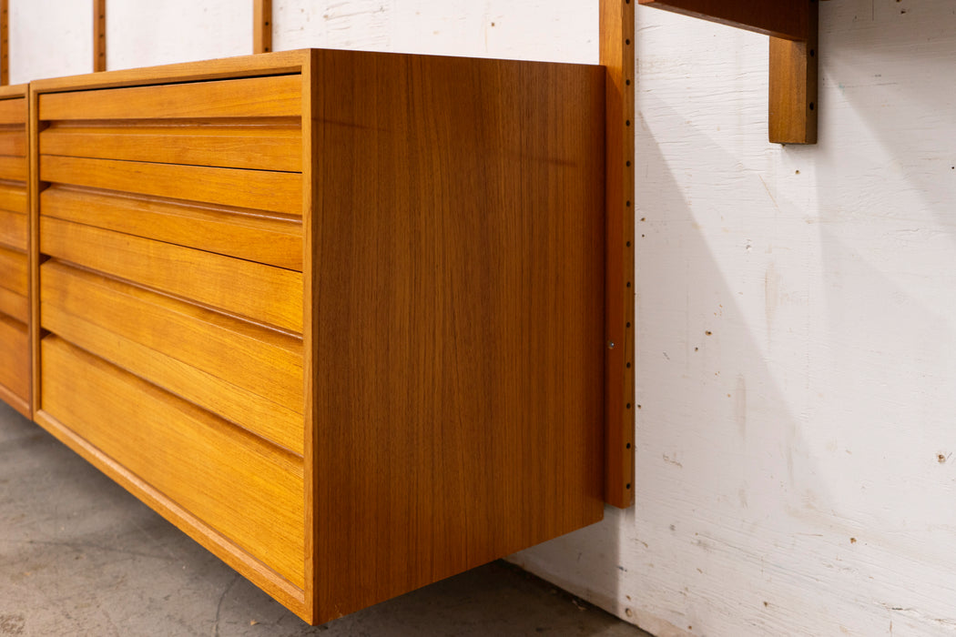 Danish Mid-Century Teak Wall System by Poul Cadovius - (327-124)