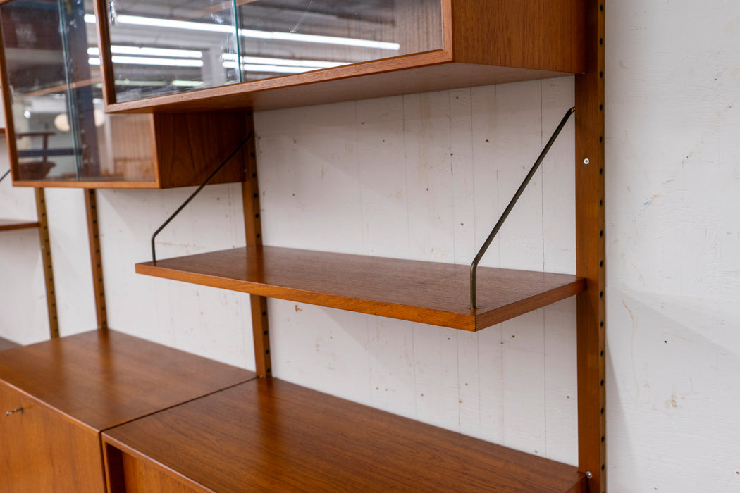 Danish Mid-Century Teak Wall System - (D1577)