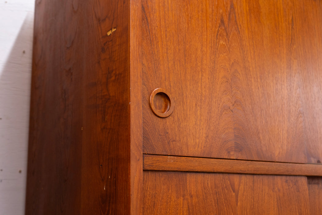 Danish Modern Teak Wardrobe - (327-057)