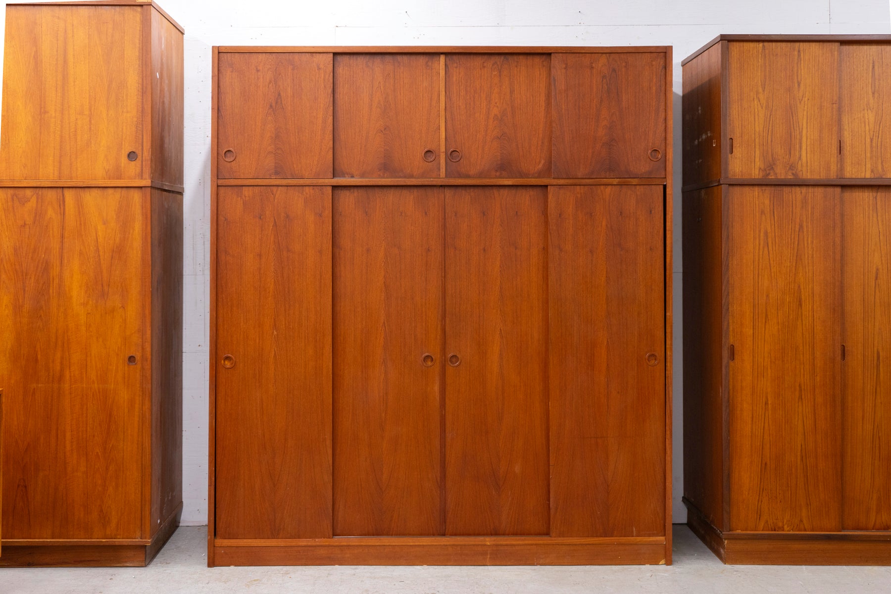 Danish Modern Teak Wardrobe - (327-057)