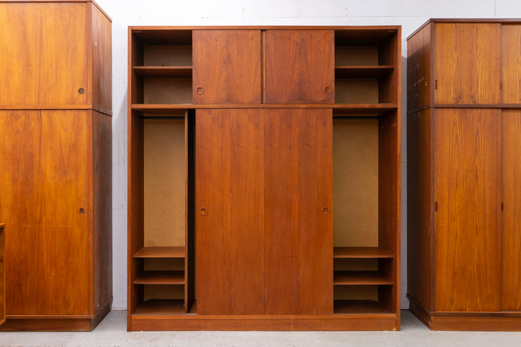 Danish Modern Teak Wardrobe - (327-057)