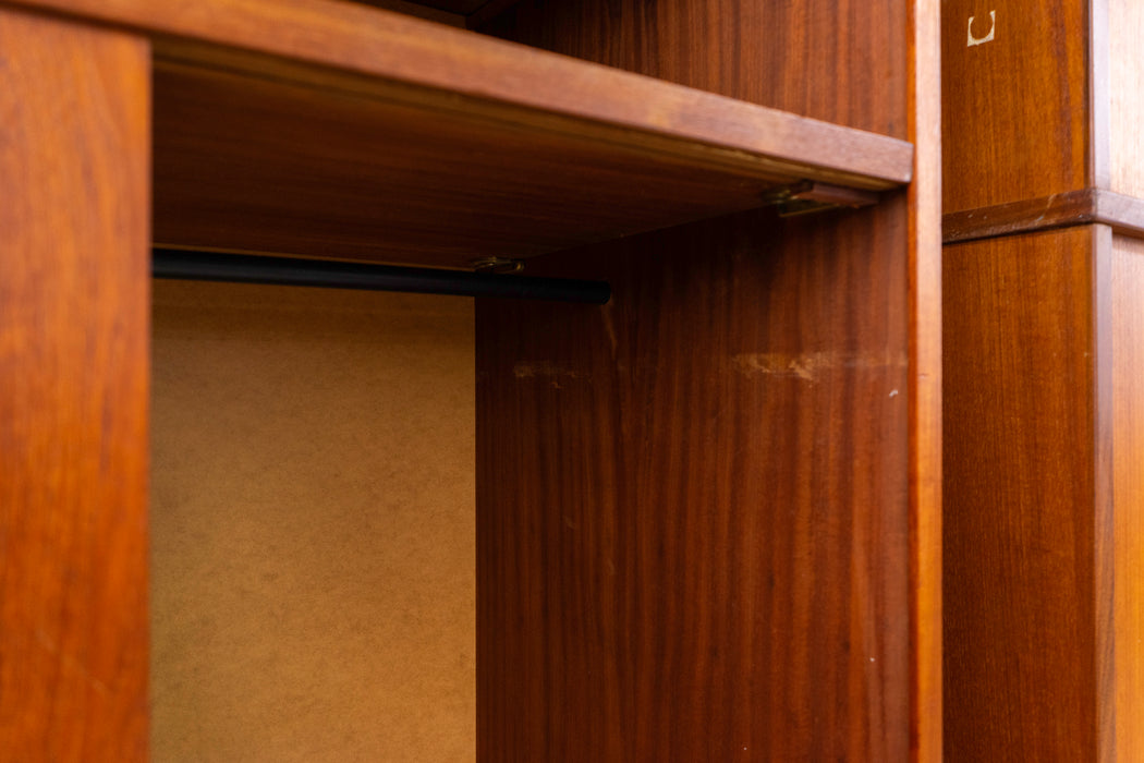 Danish Modern Teak Wardrobe - (327-057)