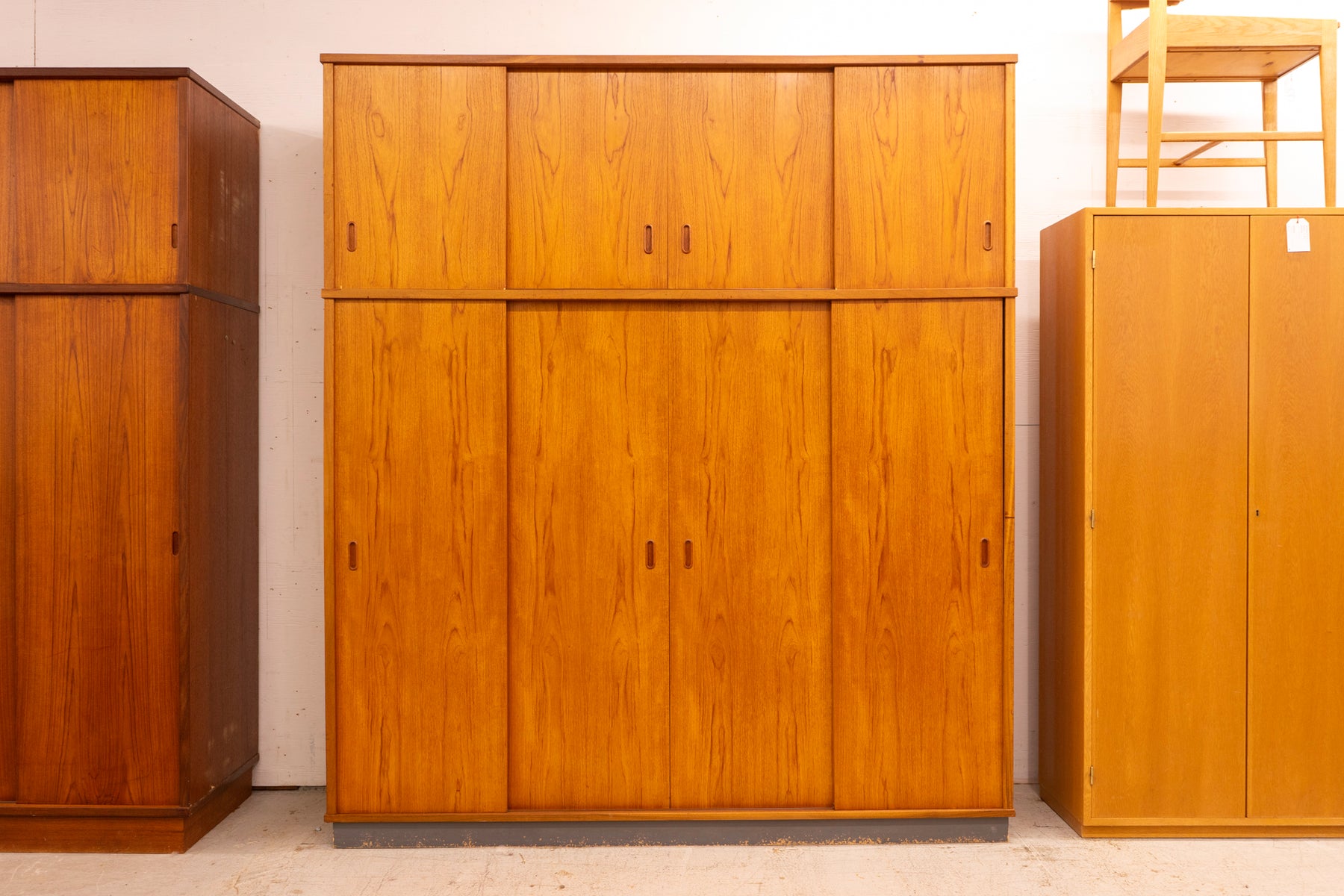 Danish Modern Teak Wardrobe - (327-148)