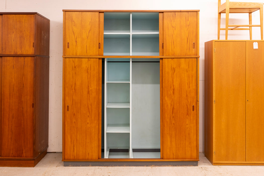 Danish Modern Teak Wardrobe - (327-148)
