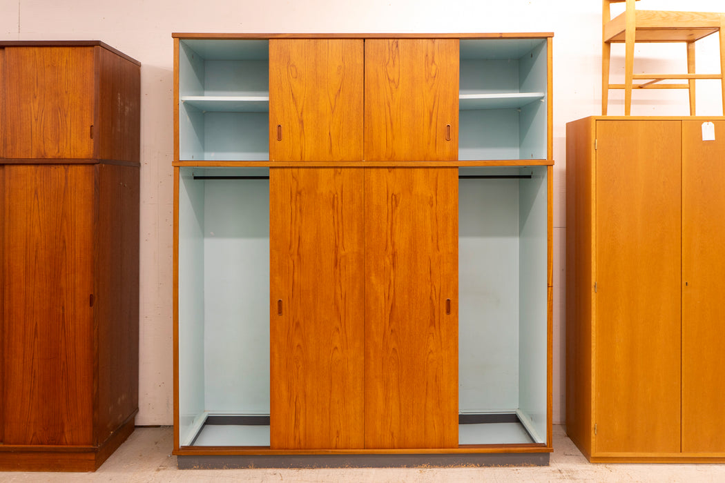 Danish Modern Teak Wardrobe - (327-148)