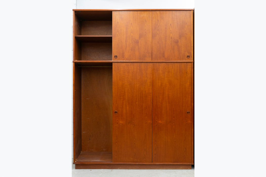 Danish Modern Teak Wardrobe - (327-161)