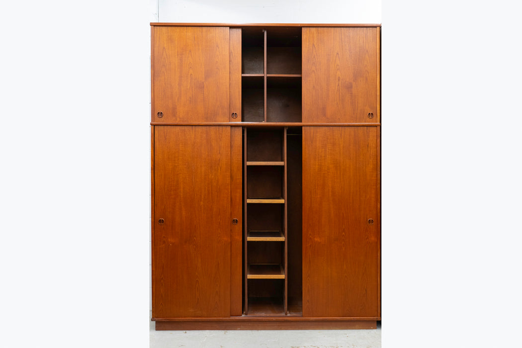 Danish Modern Teak Wardrobe - (327-161)