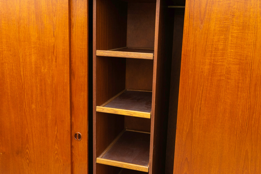 Danish Modern Teak Wardrobe - (327-161)