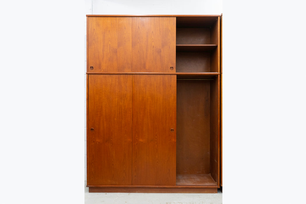 Danish Modern Teak Wardrobe - (327-161)