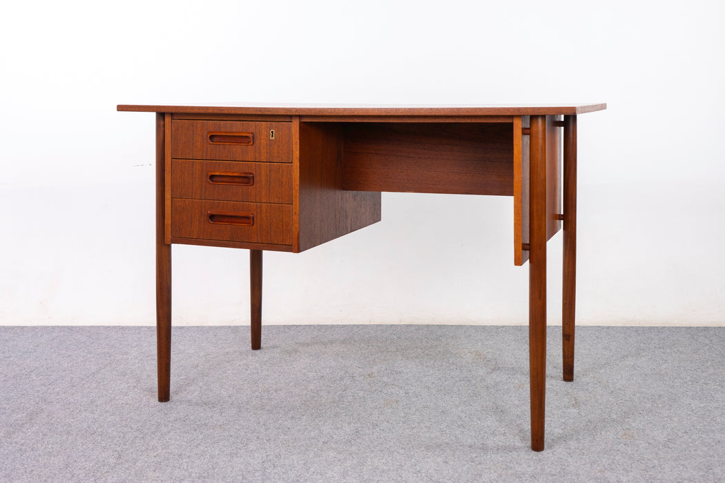 Danish Modern Writing Teak Desk - (326-038)