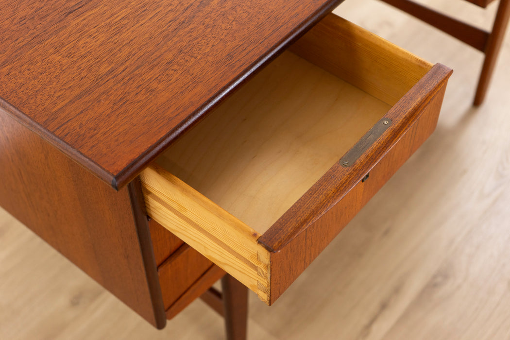 Danish Modern Teak Writing Desk - (327-149)