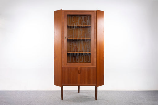 Danish Modern Teak Corner Cabinet - (327-080)