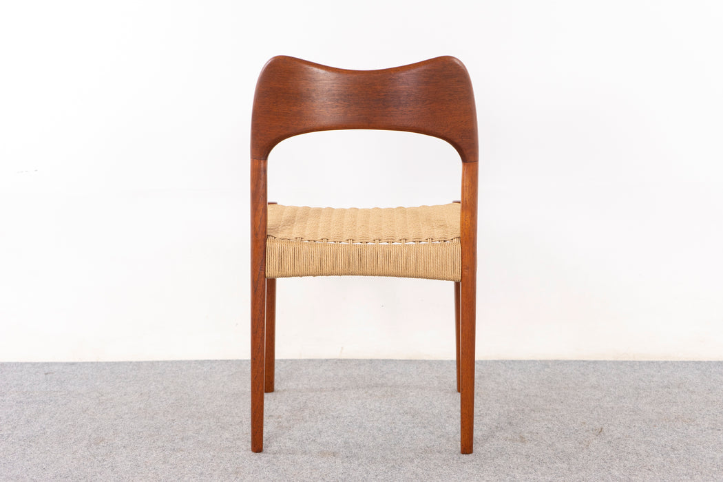 1 Teak Danish Dining Chair by Arne Hovmand Olsen - (D1174.3)