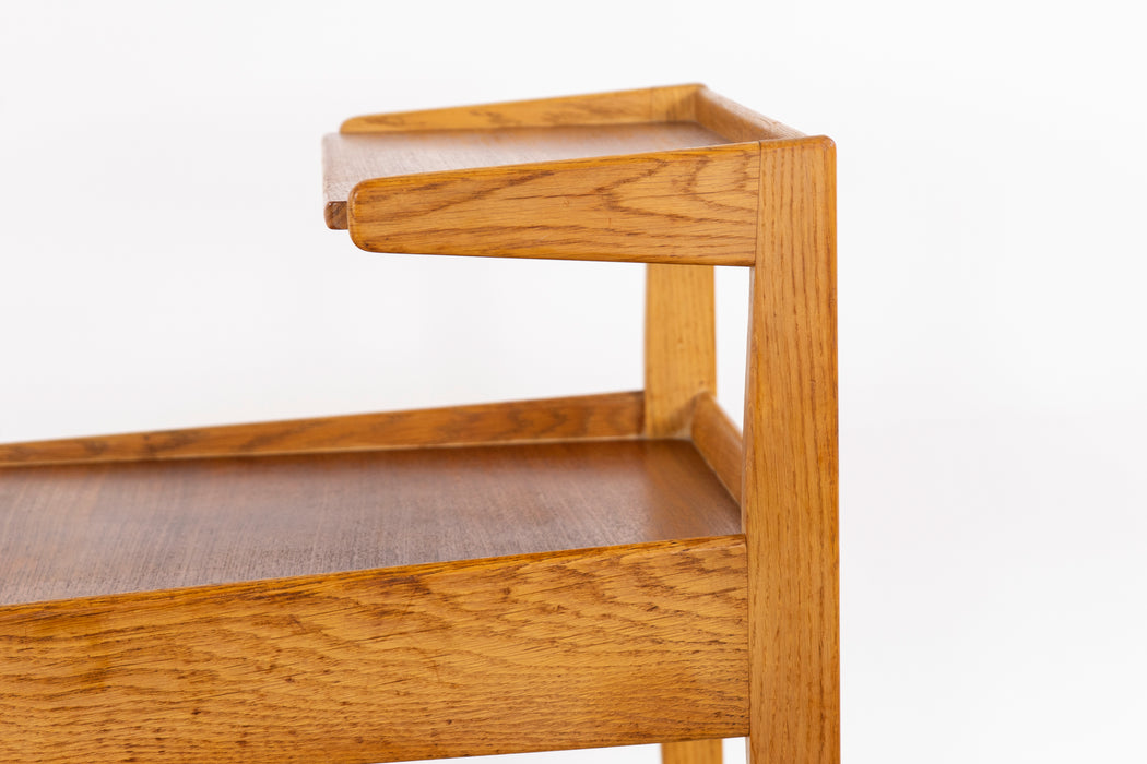 Swedish Teak & Oak Bedside Table by Eyving Beckman - (326-116)