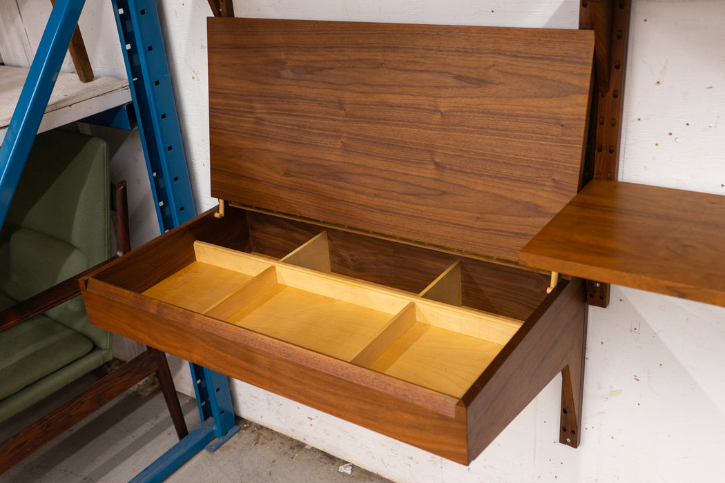 Walnut Danish Wall System by Poul Cadovius - (D1438)