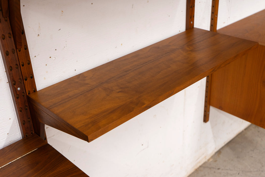 Walnut Danish Wall System by Poul Cadovius - (D1438)
