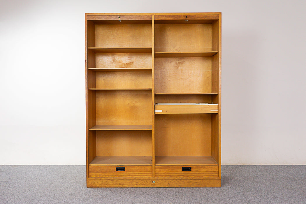 Oak Mid-Century File Cabinet - (324-146)