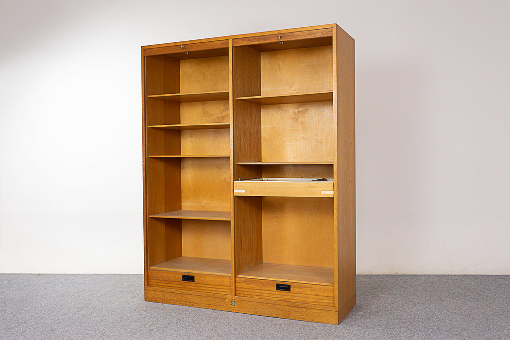 Oak Mid-Century File Cabinet - (324-146)