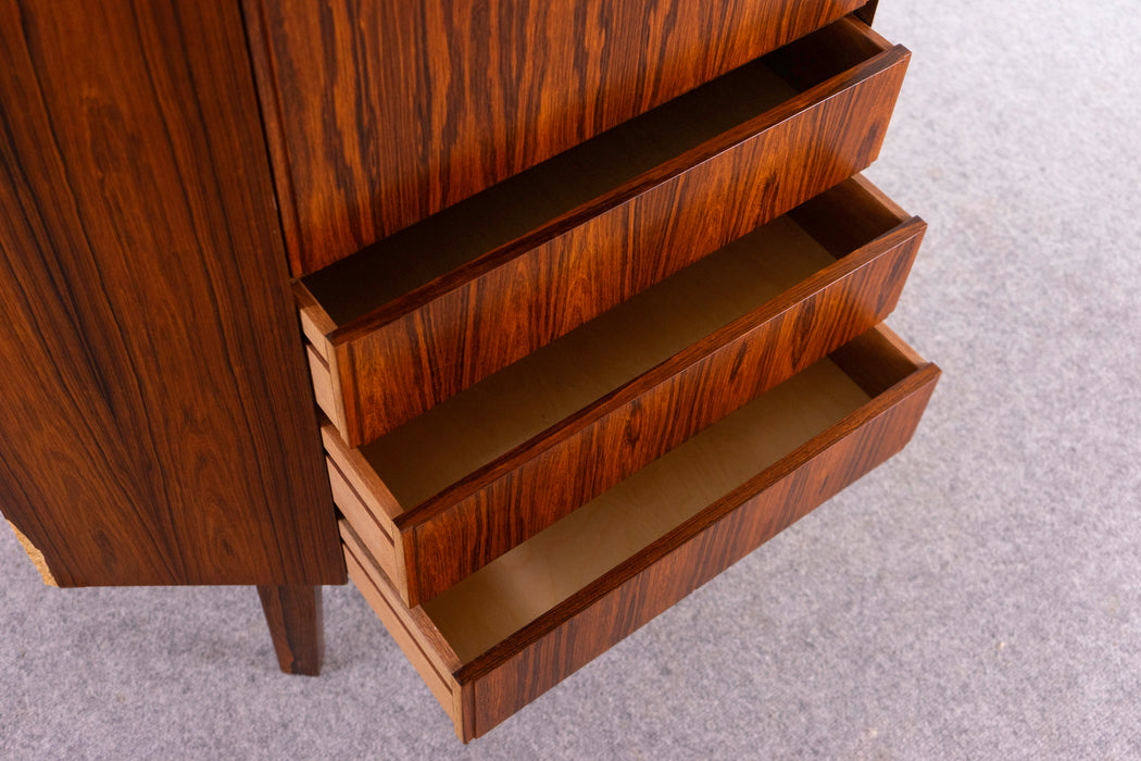 Danish Modern Rosewood Corner Cabinet - (326-211)