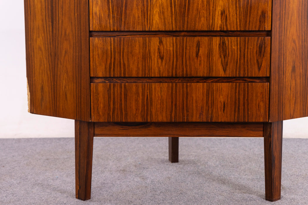 Danish Modern Rosewood Corner Cabinet - (326-211)