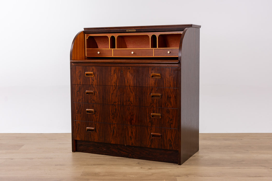 Swedish Mid-Century Rosewood Secretary Desk - (D1659)