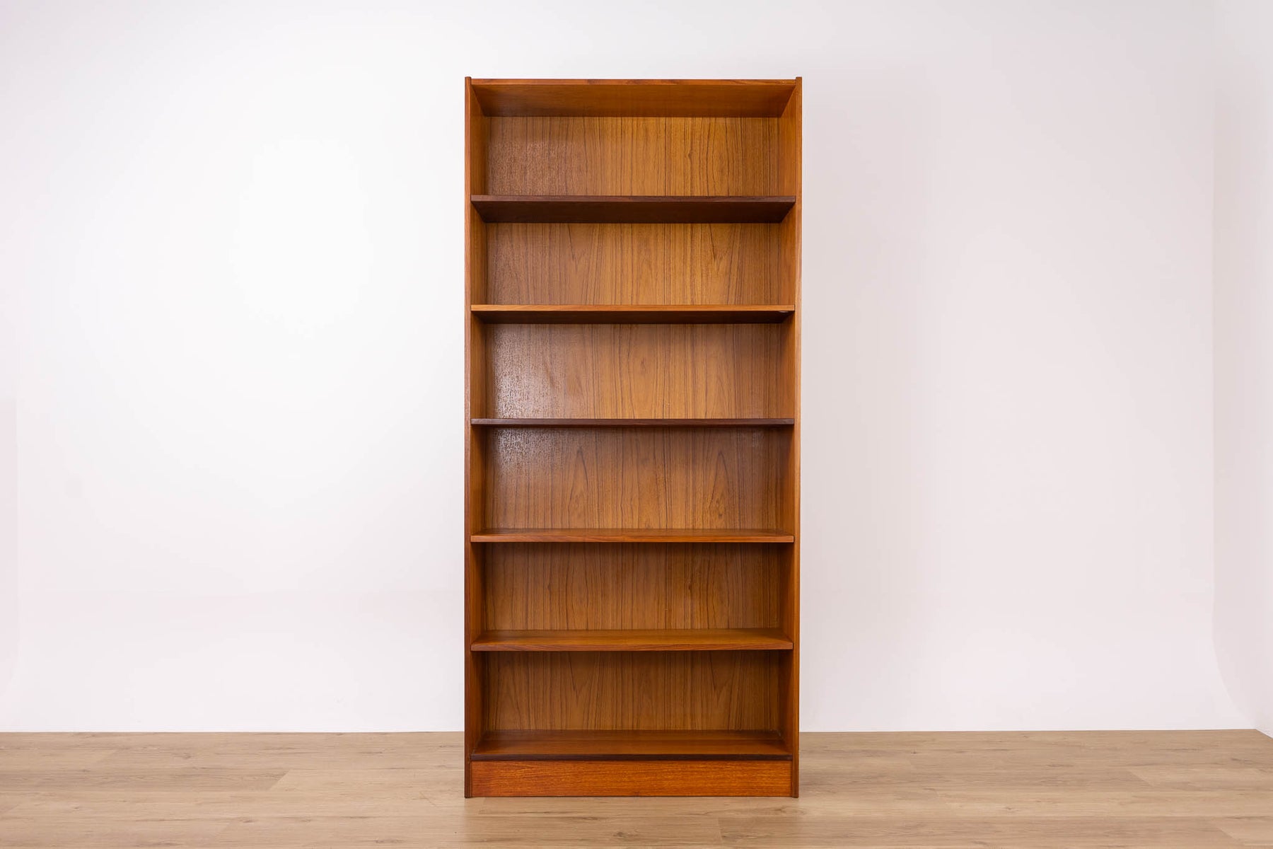 Danish Modern Tall Teak Bookcase - (D1642)