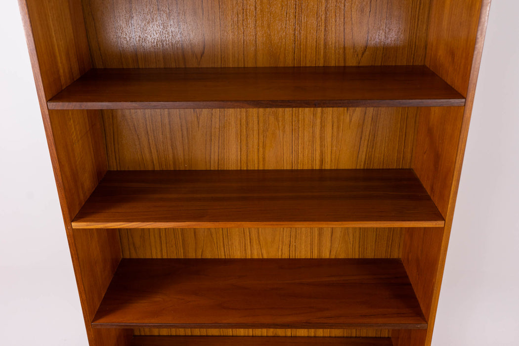 Danish Modern Tall Teak Bookcase - (D1642)