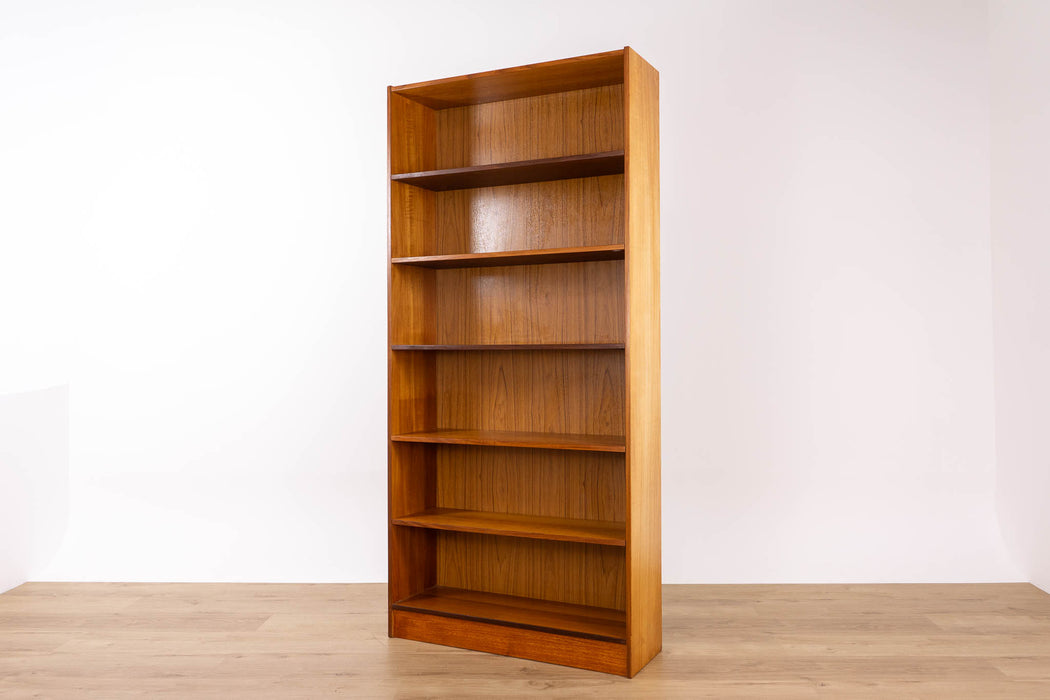 Danish Modern Tall Teak Bookcase - (D1642)