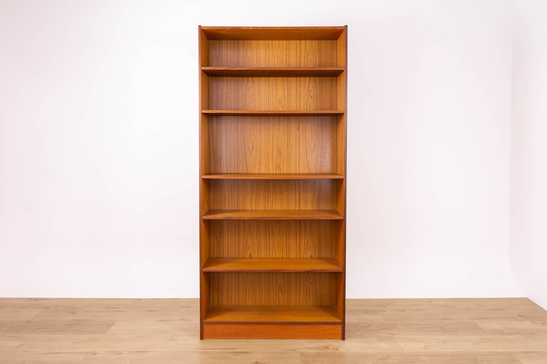 Danish Modern Tall Teak Bookcase - (D1644)
