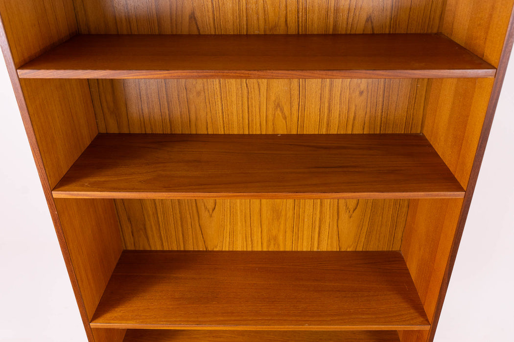 Danish Modern Tall Teak Bookcase - (D1644)
