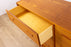 Mid-Century Modern Long Low Teak Dresser - (D1645)