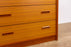 Mid-Century Modern Long Low Teak Dresser - (D1645)