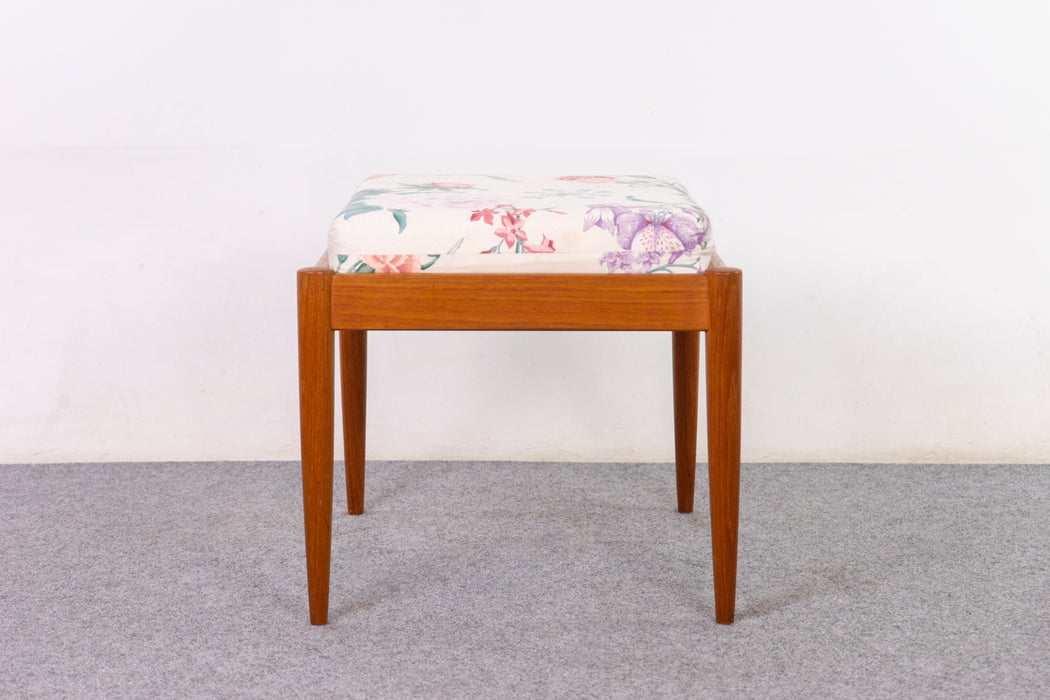 Danish Modern Teak Footstool - (D1208)