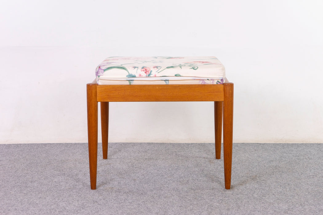 Danish Modern Teak Footstool - (D1208)
