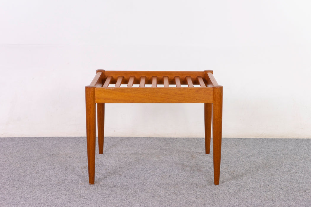 Danish Modern Teak Footstool - (D1208)
