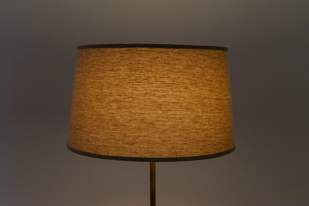 Mid-Century Modern Teak & Metal Floor Lamp - (D1616)