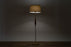 Mid-Century Modern Teak & Metal Floor Lamp - (D1616)