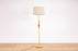 Mid-Century Modern Teak & Metal Floor Lamp - (D1616)