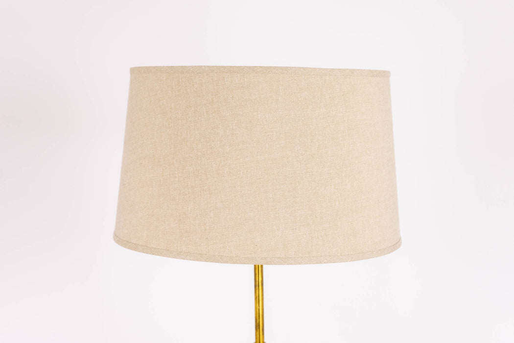 Mid-Century Modern Teak & Metal Floor Lamp - (D1616)