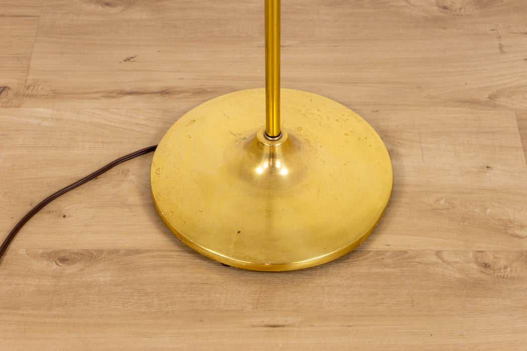Mid-Century Modern Teak & Metal Floor Lamp - (D1616)