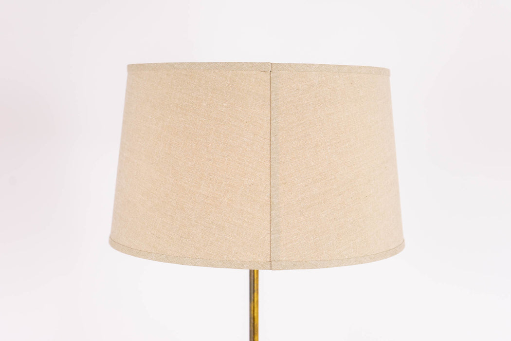 Mid-Century Modern Teak & Metal Floor Lamp - (D1616)