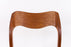 Niels Otto Møller Model 71 Teak Dining Chair - (D1662)