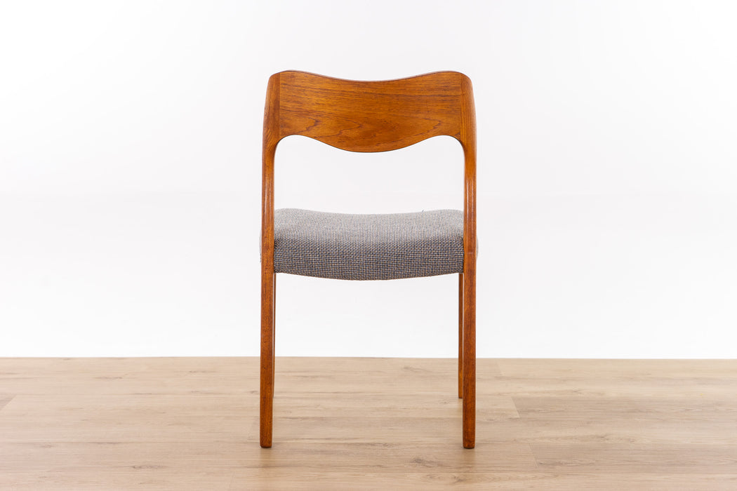 Niels Otto Møller Model 71 Teak Dining Chair - (D1662)