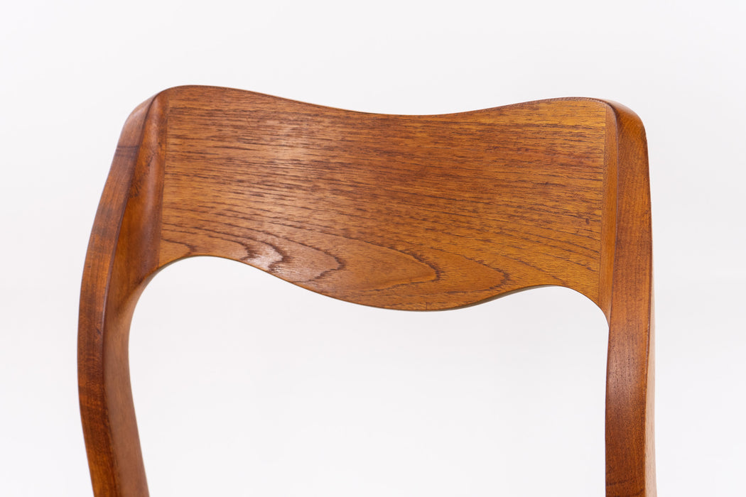Niels Otto Møller Model 71 Teak Dining Chair - (D1663)