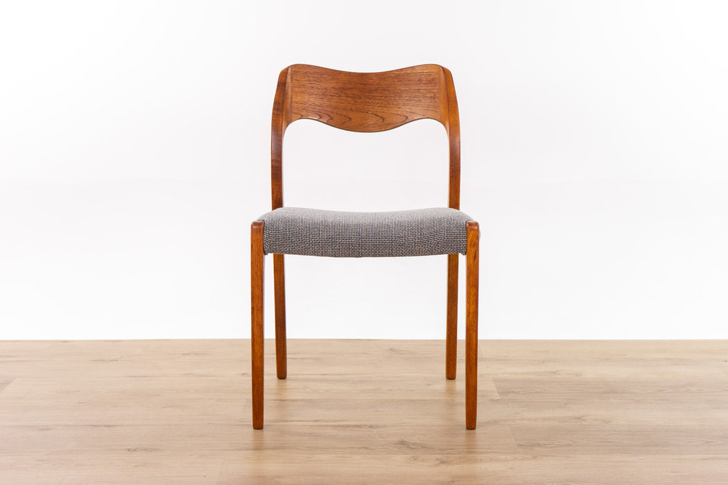 Niels Otto Møller Model 71 Teak Dining Chair - (D1663)