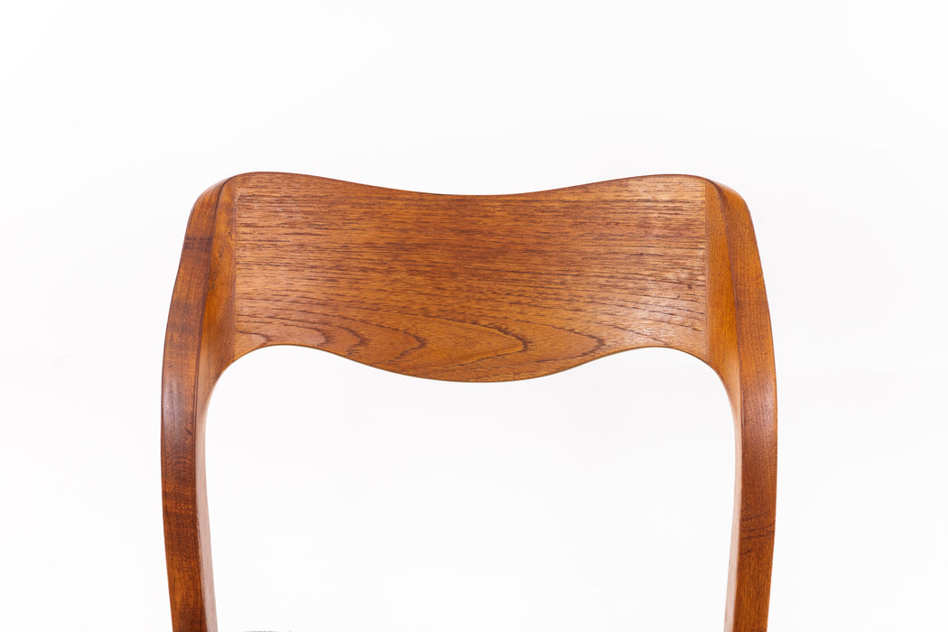 Niels Otto Møller Model 71 Teak Dining Chair - (D1663)